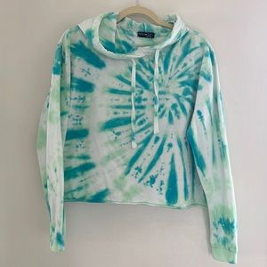 Cropped Tie dye Hoodie